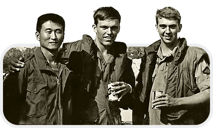 Veterans sharing memories together