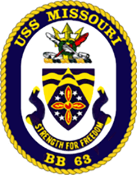 USS MISSOURI insignia