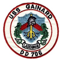 USS GAINARD DD706 insignia