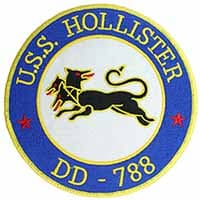 USS HOLLISTER DD-788 insignia