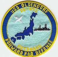USS OLDENDORF insignia