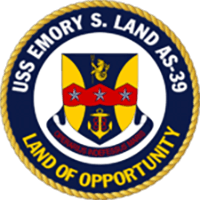 USS EMORY S LAND insignia