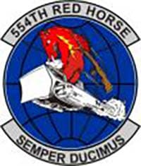 554 RED HORSE insignia