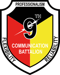9TH COMM BN insignia