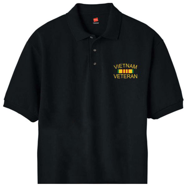 Vietnam War 50th Commemoration Grey Performance Polo Shirt