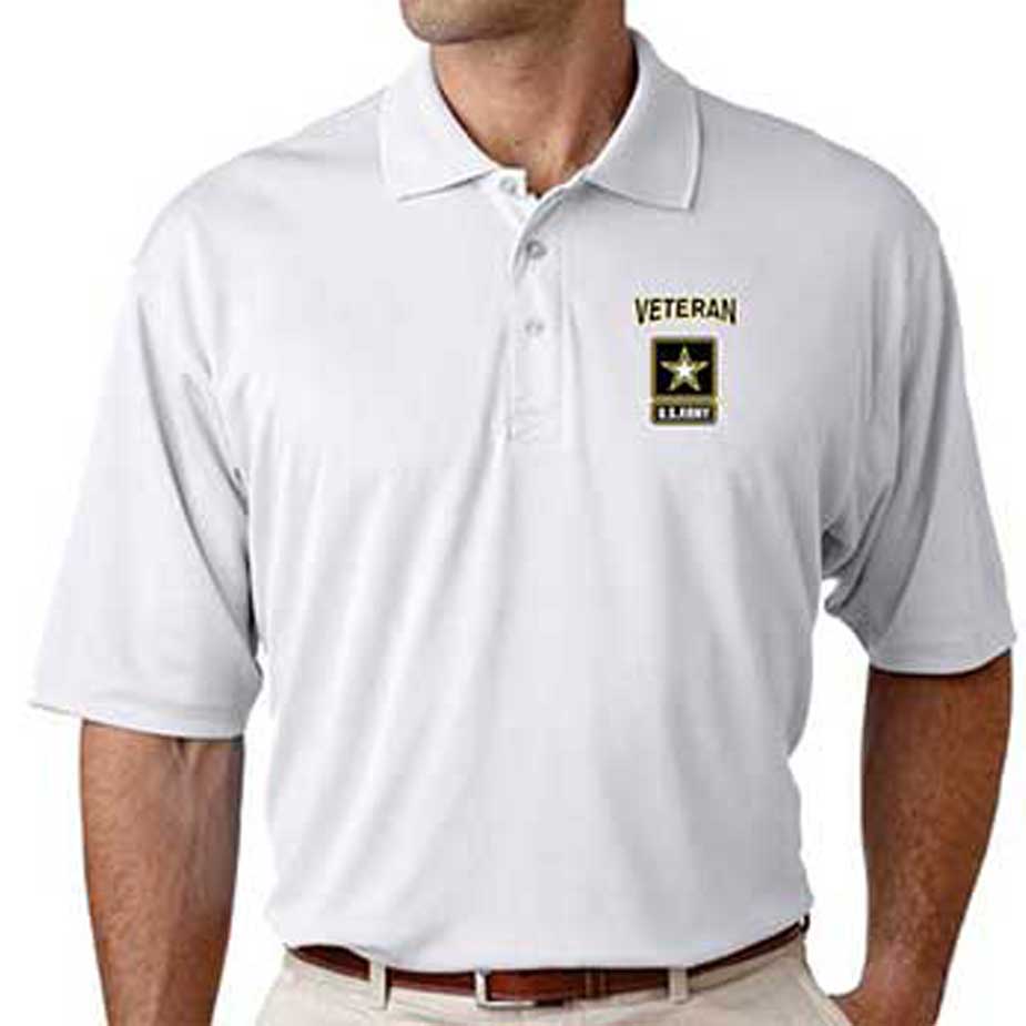 The Officially Licensed U.S. Army Veteran Performance Polo Shirt
