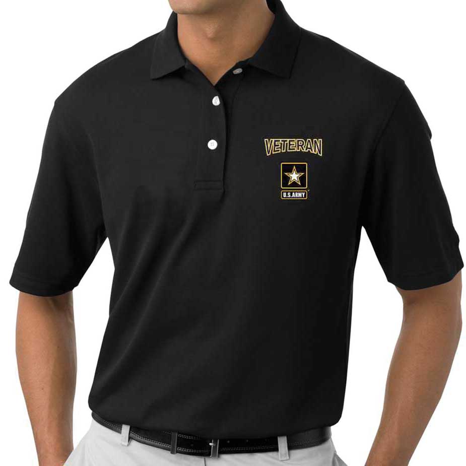 The Officially Licensed U.S. Army Veteran Embroidered Polo Shirt