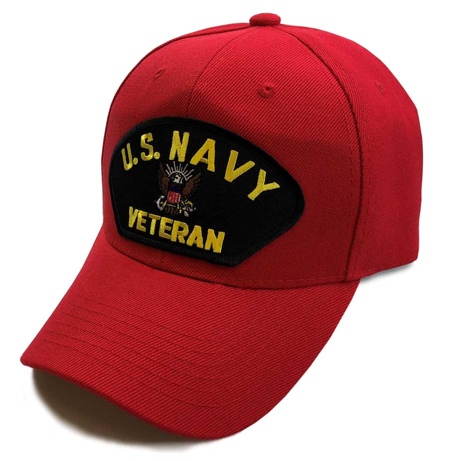US Navy Veteran Special Edition RED Cap Hats