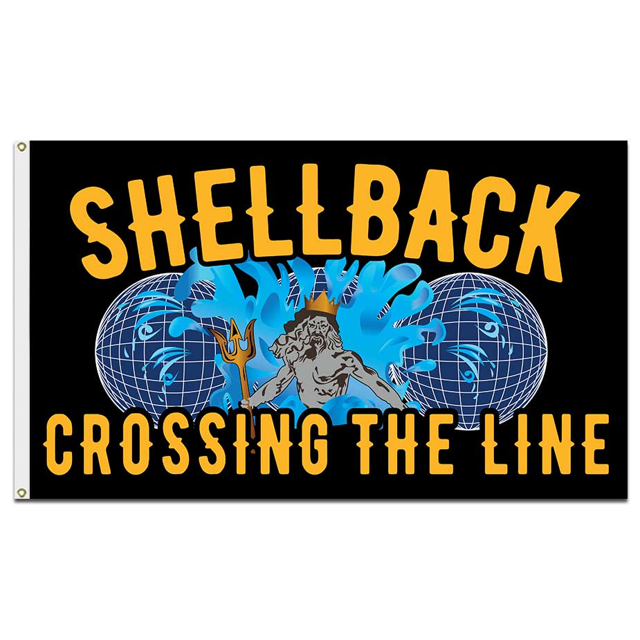 Navy Shellback Crossing the Line Flag