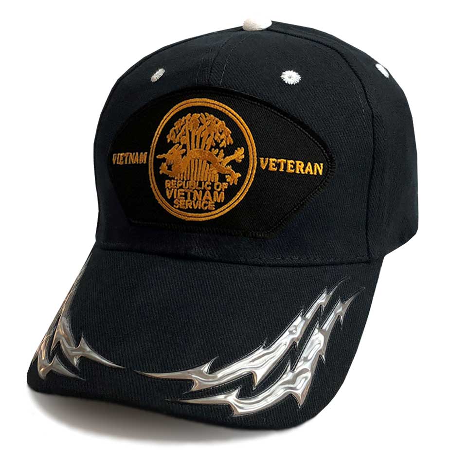 Vietnam Veteran Service Medal Custom Edition Hat w/ Lightning