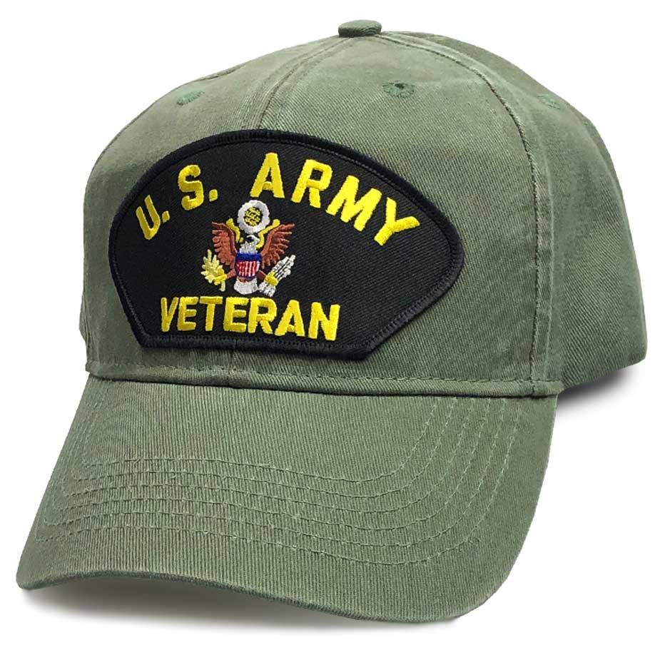 US Army Veteran Hat with Eagle Emblem Hat