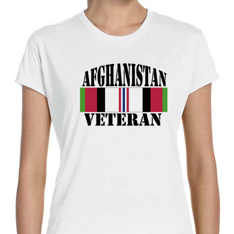 Ladies Afghanistan Veteran T-Shirt - Apparel | VetFriends.com