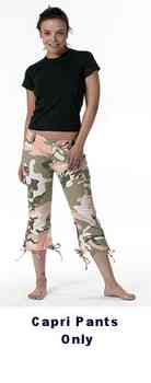pink camo capris