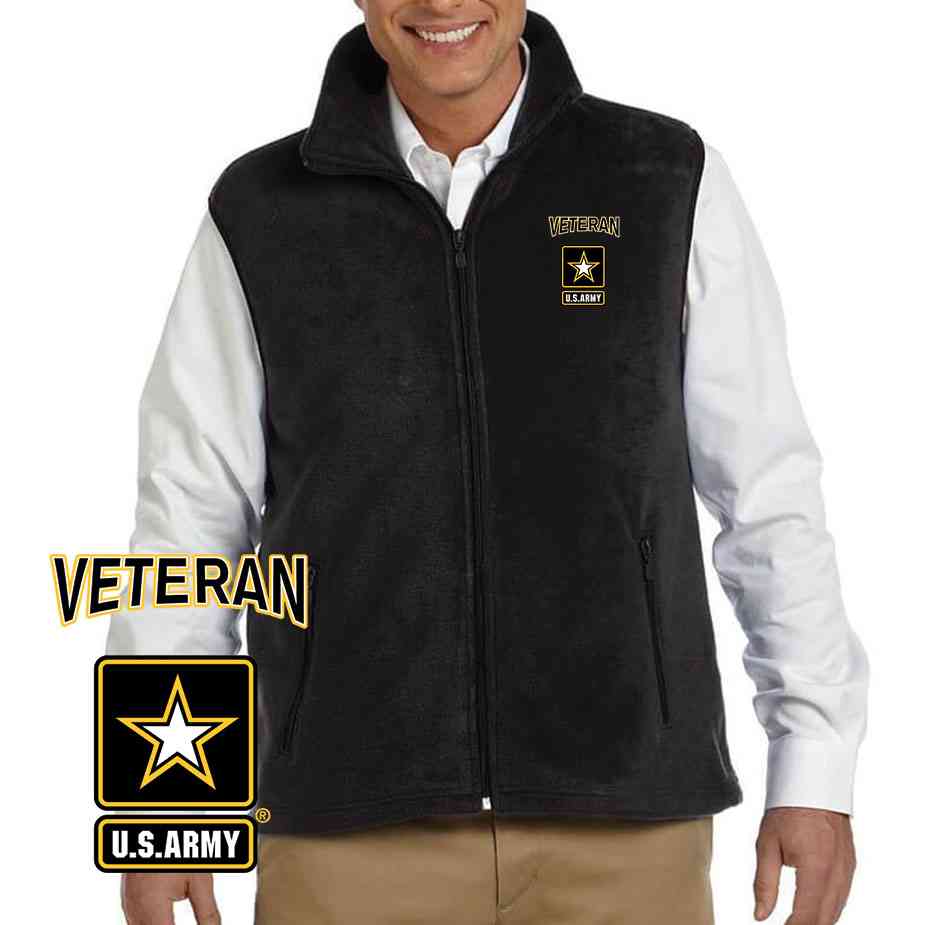 The Officially Licensed U.S. Army Veteran Logo Embroidered Vest