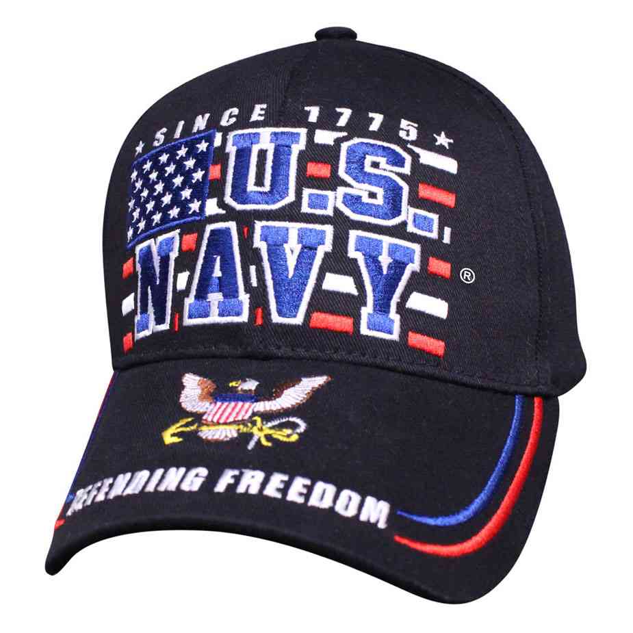 U.S. Navy Bold U.S. Flag Deluxe Hat