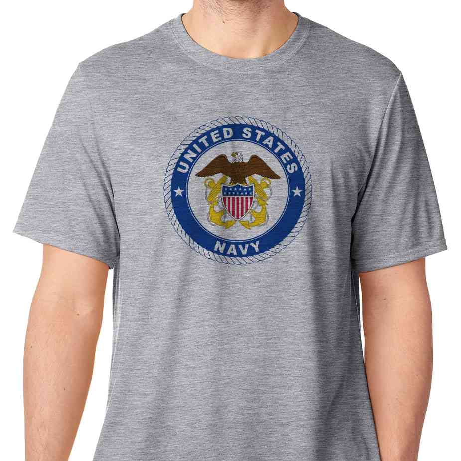 Officially Licensed U.S. Navy Emblem With Anchor TShirt