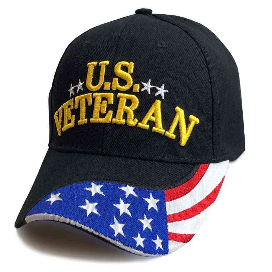 US Veteran Cap with Stars Hats