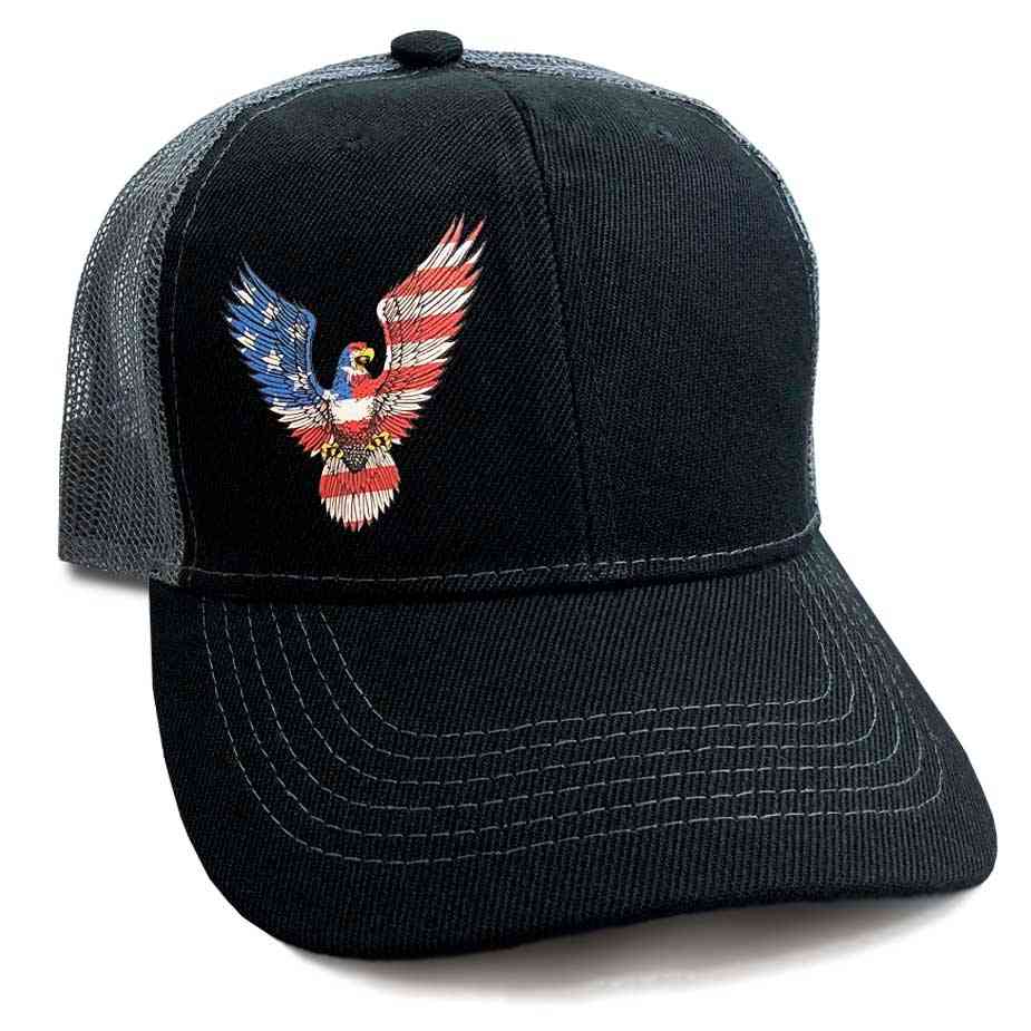 US Veteran Hat with Eagle Vinyl Graphic Hat