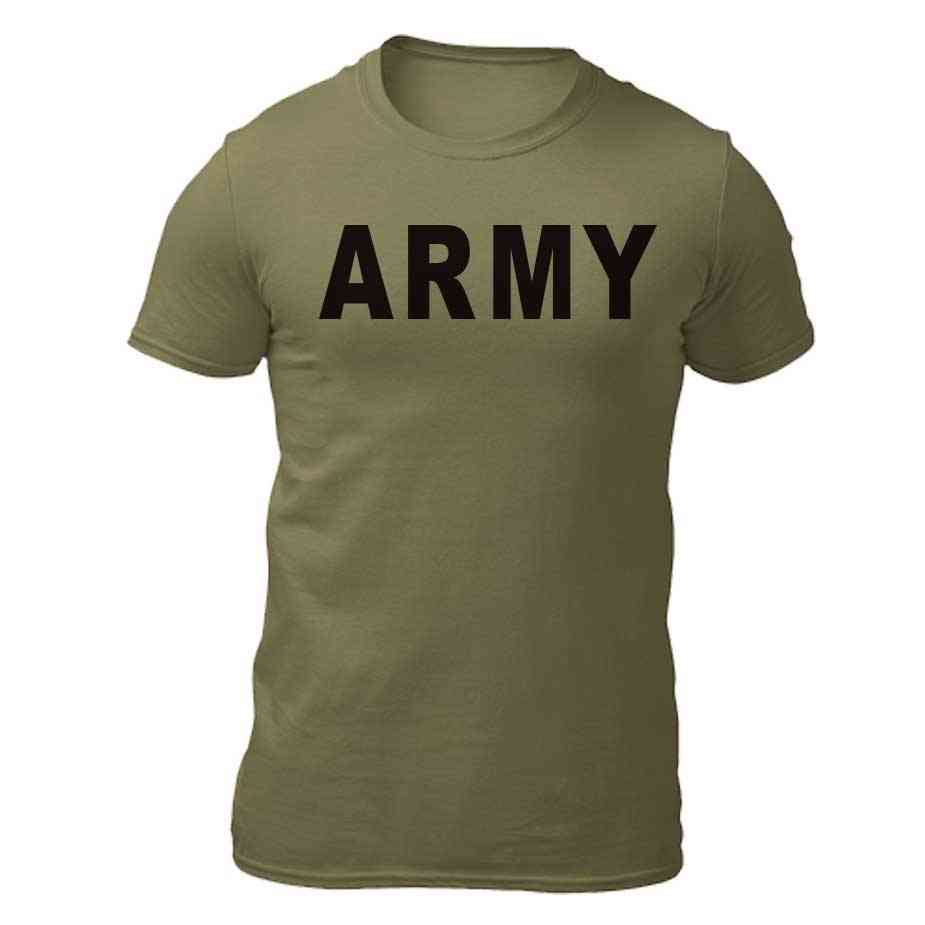 Officially Licensed US Army T-Shirt with Army Text - Apparel ...