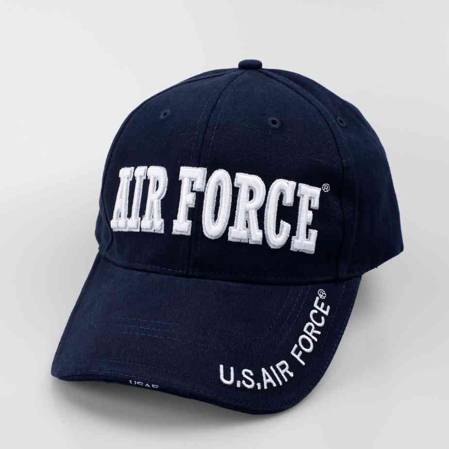 3D Air Force Hat USAF Hats 3D Deluxe Air Force Text Hat