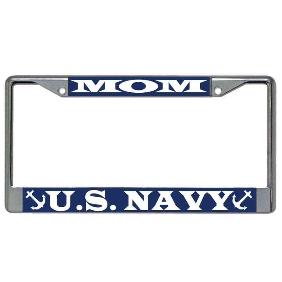 Navy Mom License Plate Frames