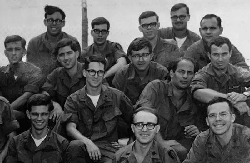 soldiers taking a photo